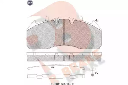 R BRAKE RB1831 G